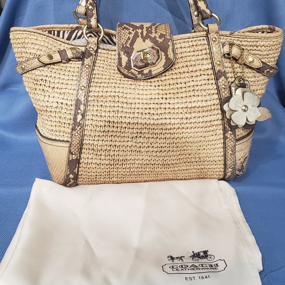 Coach Python Natalie tote